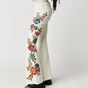 Driftwood Farrah Embroidered Flare Jeans